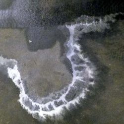 salt stained winter garage floor damage